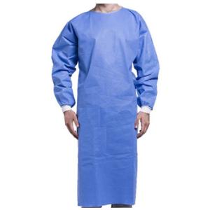 China SMS Disposable Isolation Gowns With Knitted Cuffs CE FDA Certification wholesale