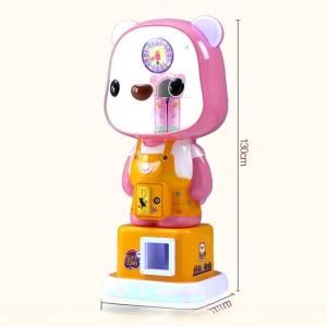 2022 arcade coin operated cute bear capsule lollipop toy vending machine for indoor game zone