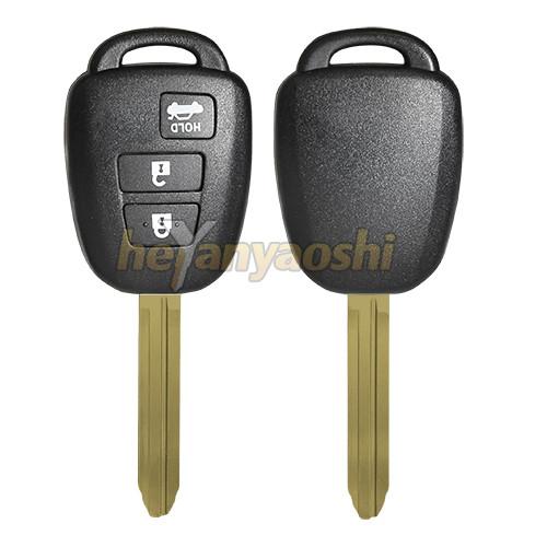 Quality Accurate Size Remote Key Shell Toyota Replacement 3 Buttons High Security for sale