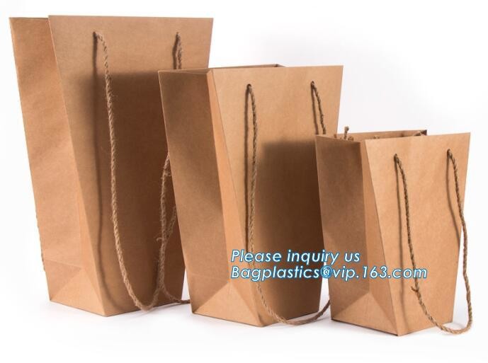 Customized Cut Printed Coated Paper Shopping Bag with Matt Lamination,rope handle custom logo printed white paper bag