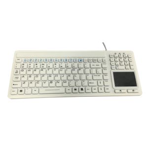 China Desktop Mount IP68 Antimicrobial Waterproof Keyboard 107 Keys wholesale