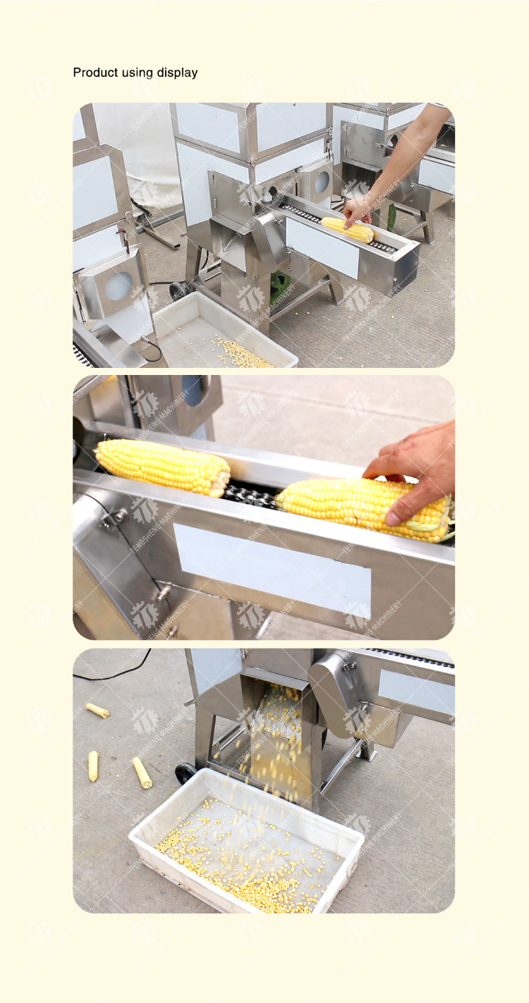 Automatic Maize Shelling Machine , Small Maize Sheller Machine Corn Pulp Frozen
