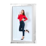 Android Based Transparent LCD Display Cabinet With 4G Connectivity For Ads