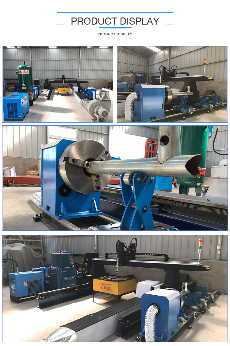 Blue 3000W CNC Pipe Cutting Machine SNR Cnc Square Tube Cutter