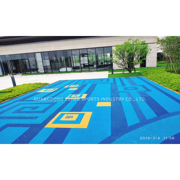 Shock Proof EPDM Floor Tiles Recycled Customized Colored Surface