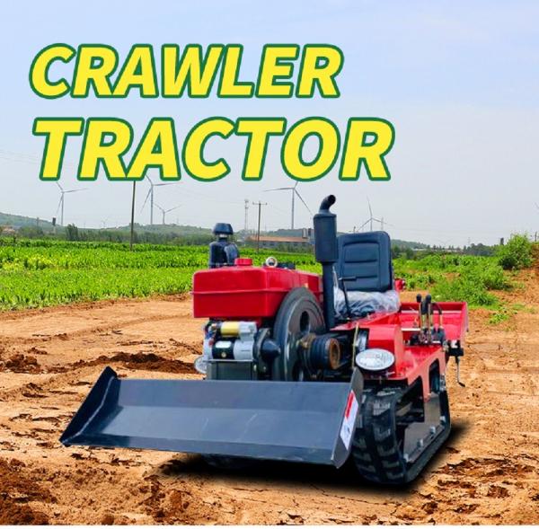 25Hp Mini Paddy Crawler Construction Equipment Power Tiller Walking Tractor With Diesel Engine
