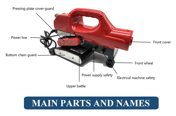 220v Input Voltage Geomembrane Welding Hand-held Machine for PVC PE EVA Plastic Type