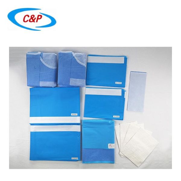 Nonwoven Reinforced Split General Surgery Drape Pack Barrier For Hospital Clinic