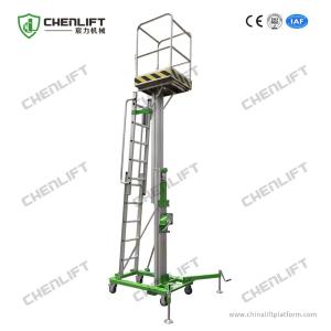 China 5.2m Working Height CE Standard Green Color Manual Winch Elevating Lift wholesale