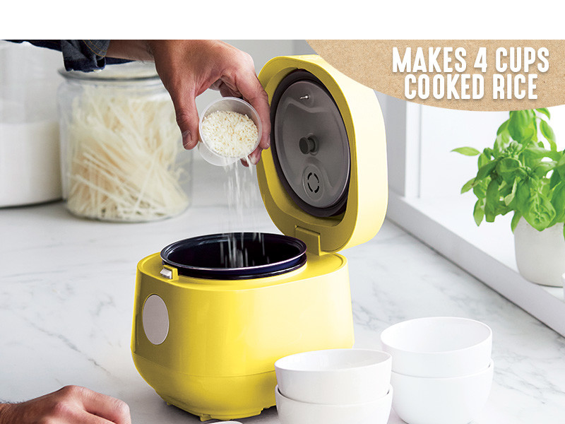 Mini Rice Cooker 2-Cups Uncooked, 1.2L Rice Cooker Small With Non-Stick Pot, Small Rice Cooker With One Touch & Keep