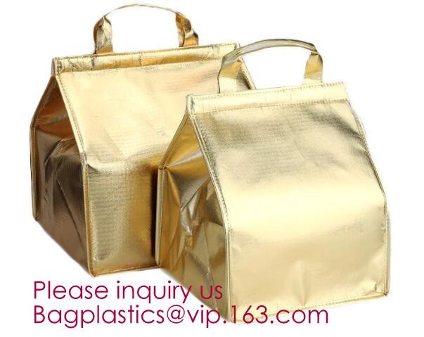 Customized logo printing insulated food delivery cooler bag,wholesale waterproof food delivery thermal bags bagplastics
