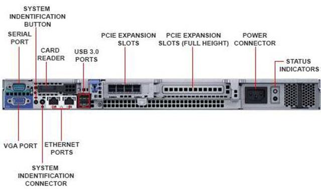 Dell PowerEdge R230 Rack Server with Intel Celeron G3900 2.8GHz Processor and 16GB Memory