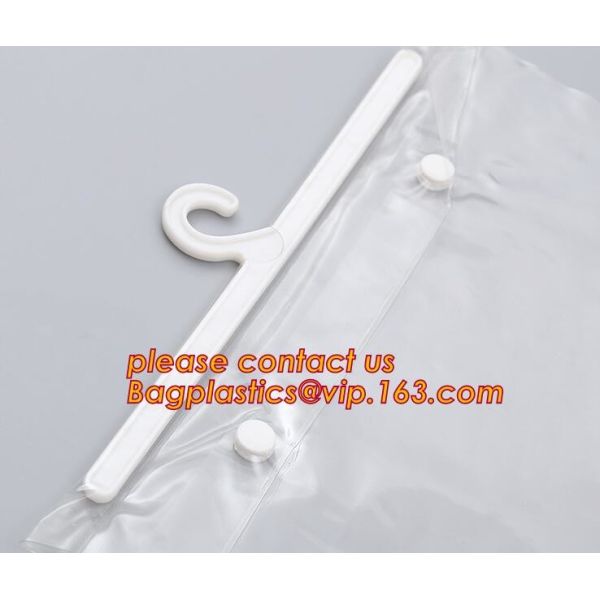 Custom Hanger Plastic Apparel Packaging Bags OEM Biodegradable Cloth Packing Zip lockk Clothing Self Seal Garment bagease