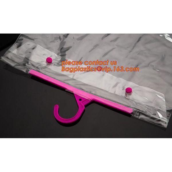 Custom Hanger Plastic Apparel Packaging Bags OEM Biodegradable Cloth Packing Zip lockk Clothing Self Seal Garment bagease