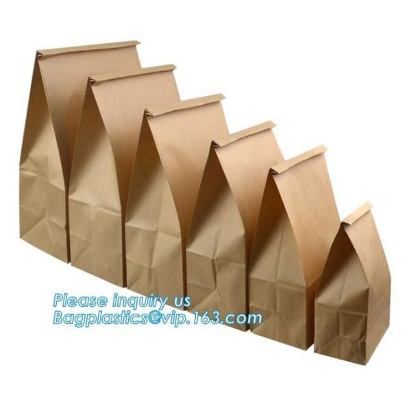 Eco friendly for bread packing paper bags with logo,Food packaging bag disposable kraft paper dried fruit bread bag with