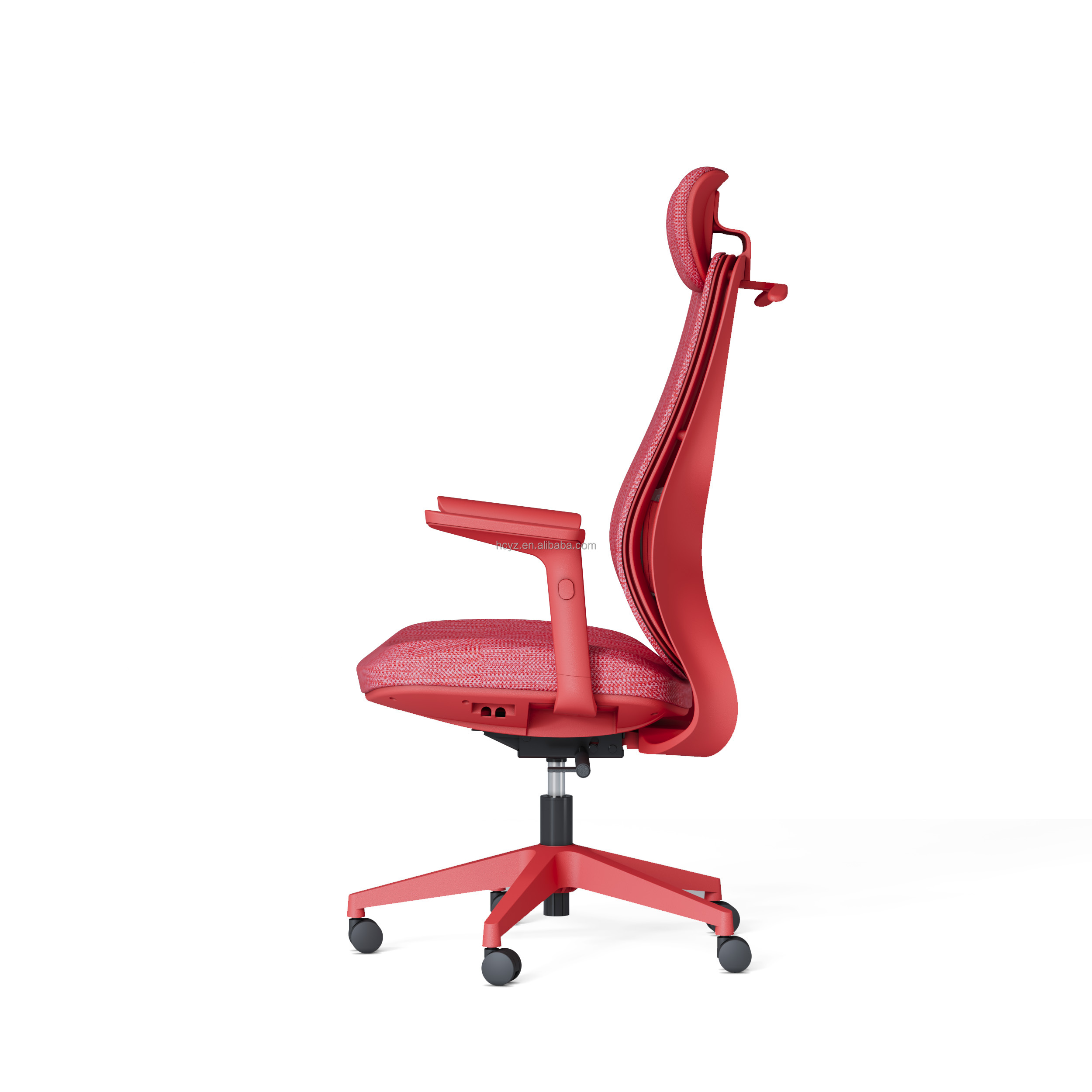 Modern Red Office Furniture Swivel Manager Chair with Adjustable Backrest and Design