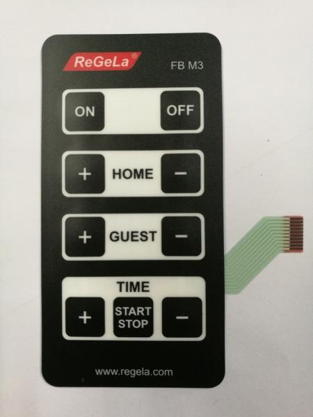 Quality Flatten Tactile Membrane Switch Panel With Silk Screen Print / Nine Keys for sale