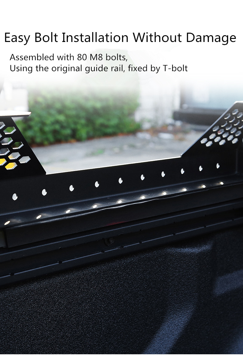 4X4 Pick Up Accessories Roll Bar Truck Bed Rack For Ford F150 46kg 336*1540*500mm