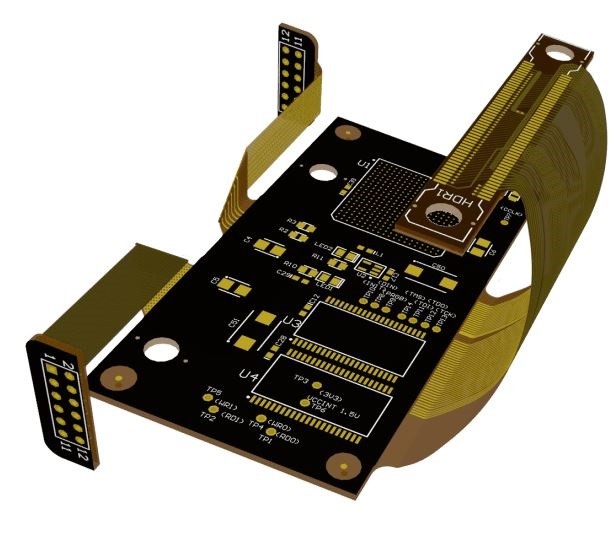 ENIG 1.6mm Rigid Flexible PCB Board Making Make Your Own Circuit Board