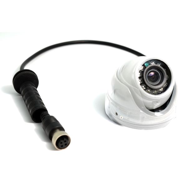 White Bus Rear View Camera With Rotatable Lens , Vehicle Security Camera System