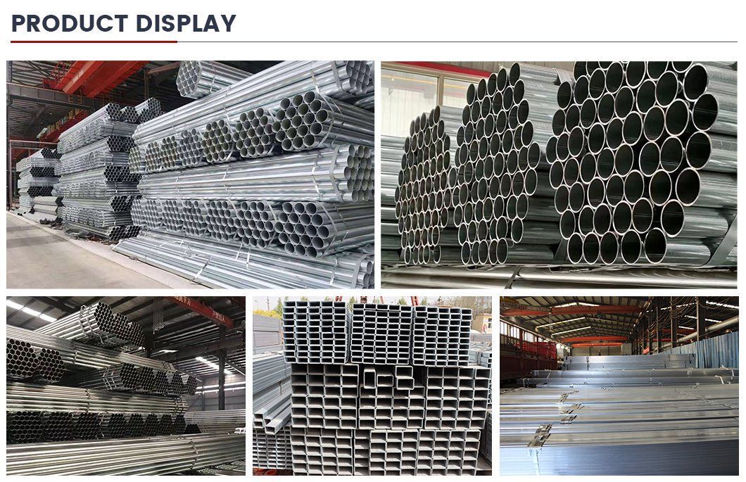 Square/Rectangular/Round Shape Customized Zinc Coating SGCC Sgcd S355jr S235jr St52 Galvanized Square Steel Pipe for Mining Construction &amp; Decoration