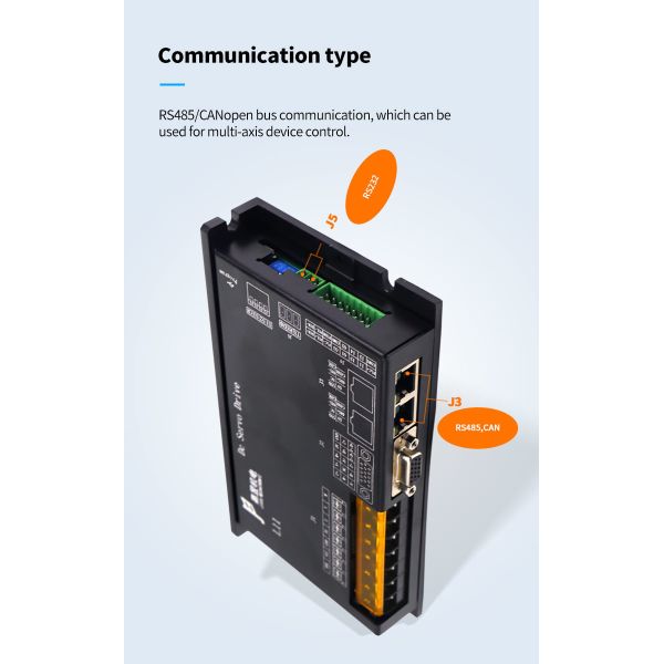 24-80v Power Input Dc Servo Drive Support Rs485 Canopen Ethercat For Robotic
