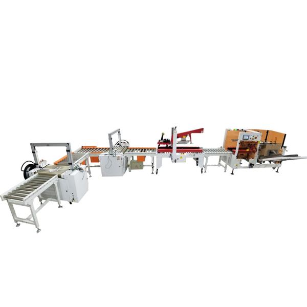 Quality Fully Automatic Carton Box Packing Machine With Carton Erector Sealer Conveyor for sale