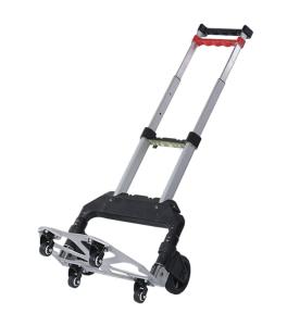 68kg Telescopic Foldable Cart Trolley TPR Wear resist Wheel Folding Luggage Trolley