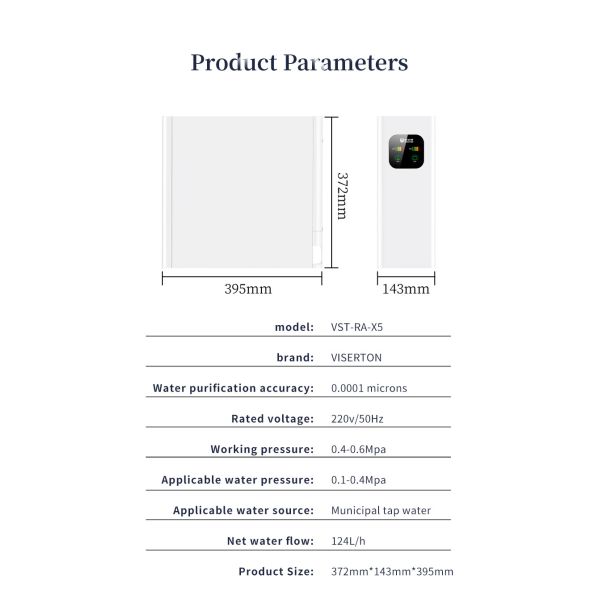 Undersink Tankless Water Filter System RO Reverse Osmosis 600GPD 800GPD