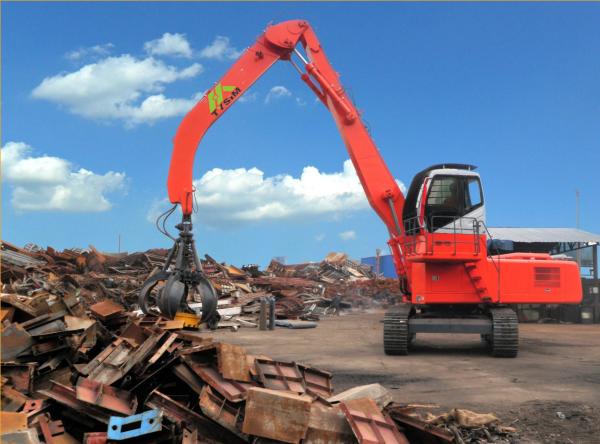 Quality Super Large Hydraulic Material Handler / Mining Hydraulic Excavator for sale