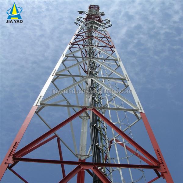 Quality 5 10 15 20 25 30 M Self Supporting Galvanized Angular Steel 3 Legged Tower 5-100M for sale