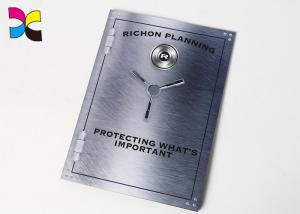 CMYK Printed File Folders With 2 Pockets Card Slots Inside Eco - Friendly