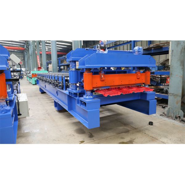 Stable Transmission Glazed Tile Forming Machine 8-12m/Min Forming Speed