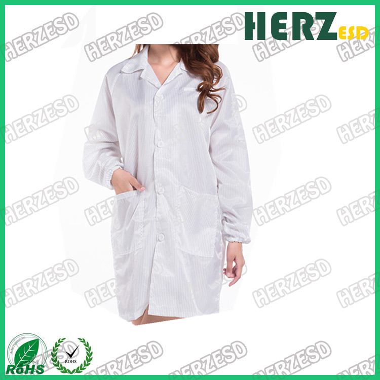 Working Suit ESD Protective Clothing Washable Surface Resistance 10e6-10e9ohms