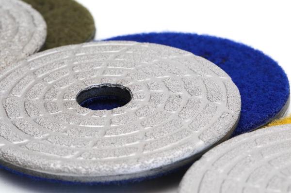 Quality Fast Change Diamond Polishing Pads , 4" Dry Concrete Polishing Pads Extremely Long Life for sale
