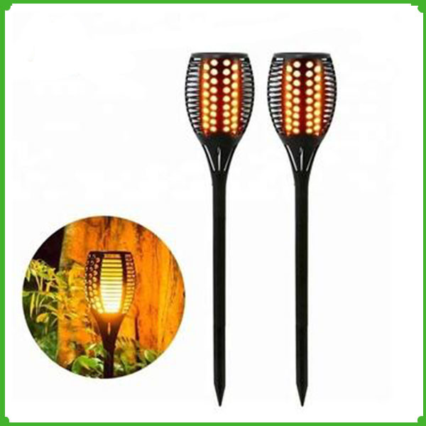 Outdoor Lighting Rechargeable LED Flickering landscape Flame Solar Torch Light
