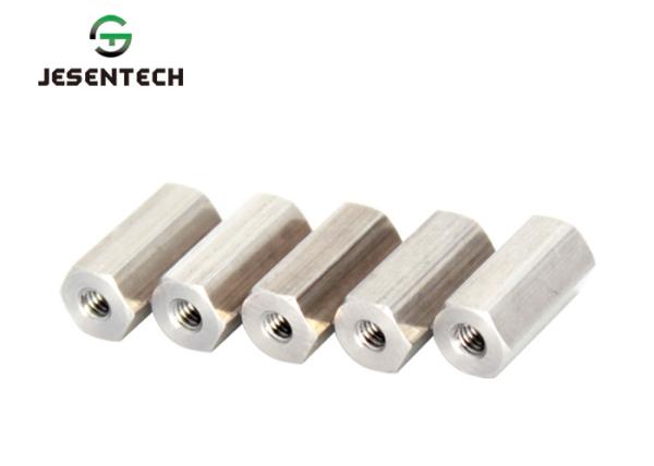 Quality High Precision Internal Threaded Hex Post , OEM / ODM CNC Machining Fasteners for sale
