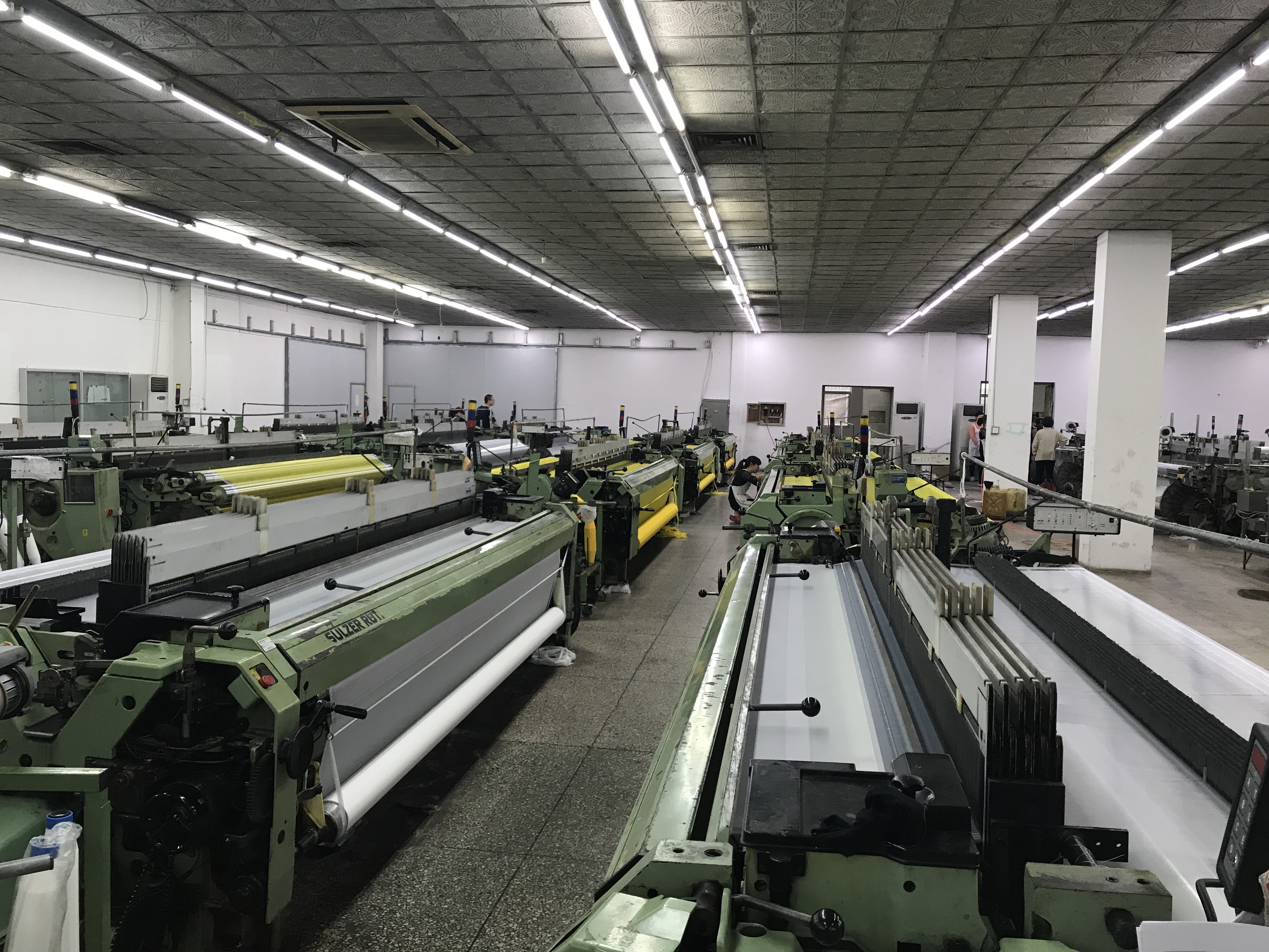 Yellow Nylon Screen Mesh Net 30m 50m For Glass Factory Custom Width
