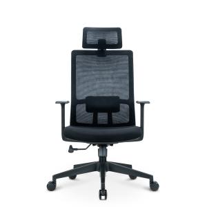 China Modern Style Swivel Chair in Black Mesh Fabric for Ergonomic Office and BIFMA Standard wholesale