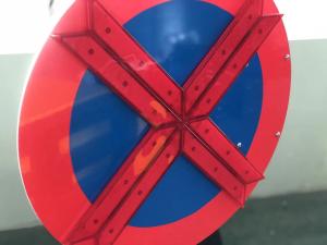 China Solar Power Triangle Bracket LED Arrow Board 500mm Diameter on sale