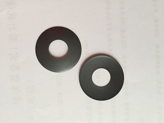Carbon Filled PTFE Ring Disc PTFE Ring Gasket With Low Friction Band Sinter Piston For Car Shocks