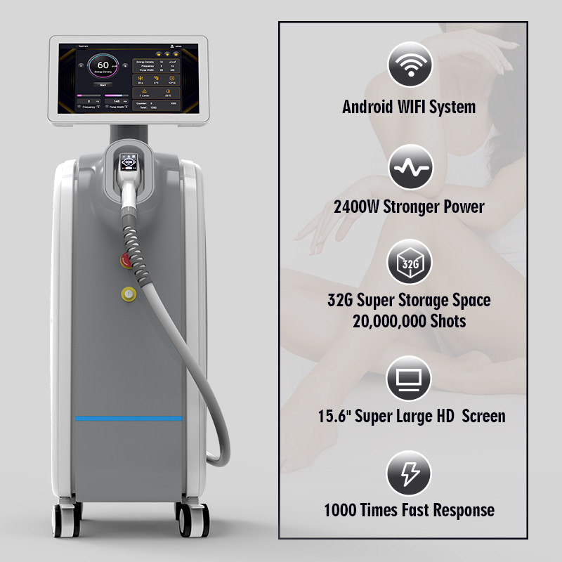 50kg OEM 808nm Diode Laser Hair Removal 1-10hz Frequency