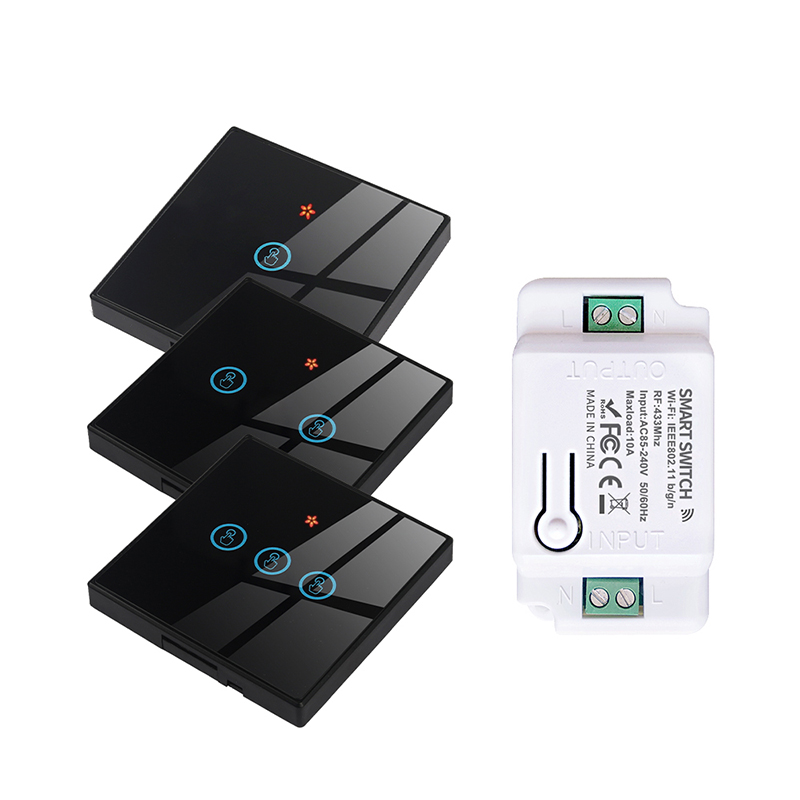 Tuya Alexa Timer Smart Switch 10A Relay Module Work Remote Smart Switch support google Alexa voice control easy install