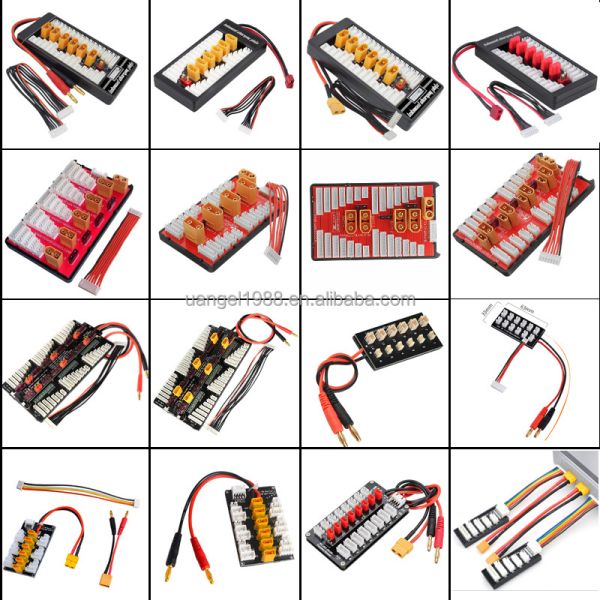 Lightweight RC Toy Accessories XT60 / XT90 / XT30 Lipo Battery Parallel Charging Board