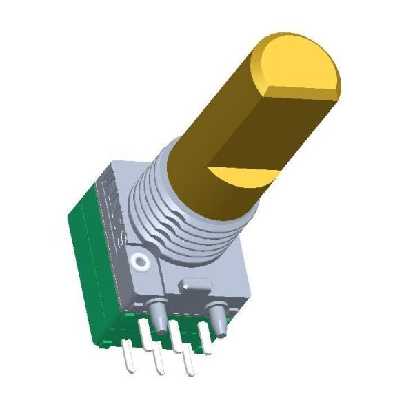 Quality Horizontal Type Rotary Absolute Encoder Metal Shaft For Walkie Talkie Channel Controls for sale