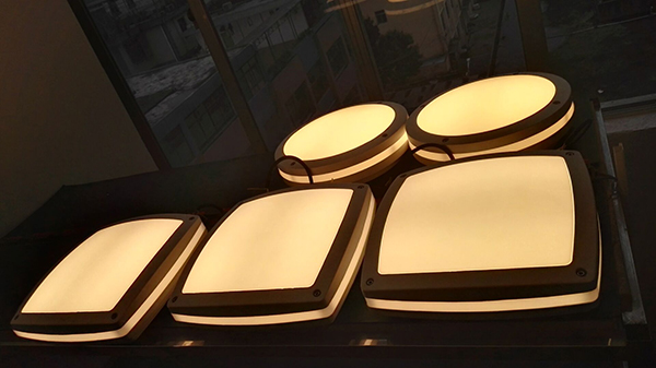 Round Shape LED Bulkhead Light Side Emitting Design With Microwave Sensor