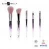 Buy cheap 5pcs Cosmetic Makeup Brushes Aluminium Ferrule Synthetic Hair Private Label from wholesalers