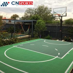 China Impact Resistant PP Modular Floor Tiles Futsal Basketball Court Interlocking on sale