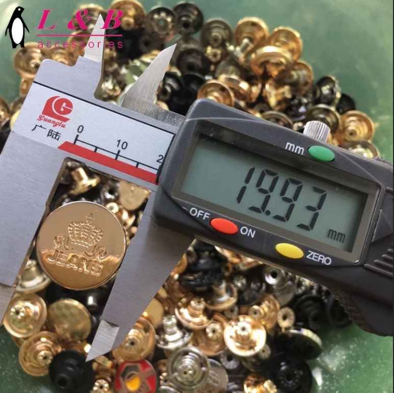 high quality shine zinc alloy button jeans button metal button for garment