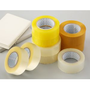 90mic Shipping Sealing Transparent BOPP Adhesive Tape Tightly Wound Packing